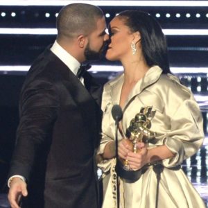 Drake presents Rihanna with the Michael Jackson Vanguard Award at the MTV Video Music Awards 2016, Madison Square Garden, New York City., Image: 298164136, License: Rights-managed, Restrictions: , Model Release: no, Credit line: Profimedia, Press Association